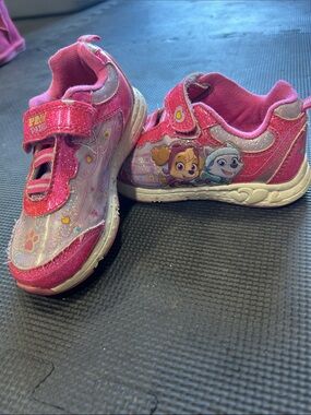 Paw Patrol Pink Glitter Light-Up Sneakers for Kids